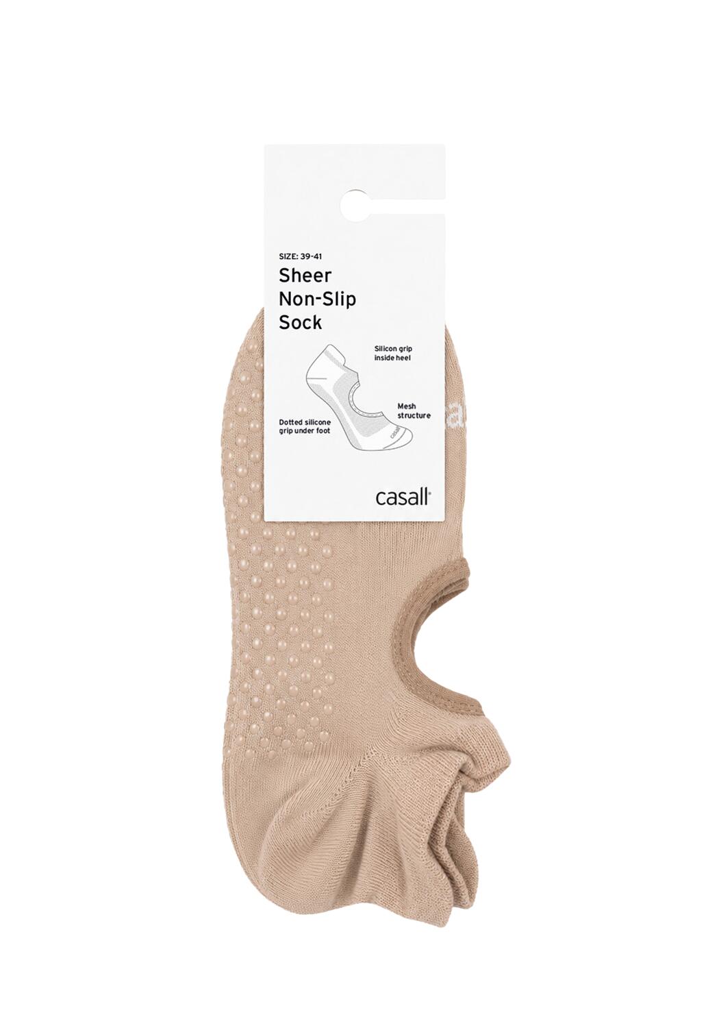 Sheer Non-Slip strømper – Light Cashmere